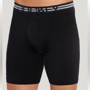 Jockey Sport® Stability Pouch Microfiber 9" Long Leg Boxer Brief XL nwt